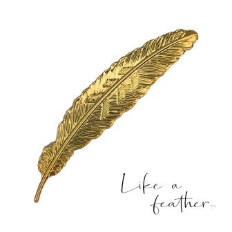 Like a feather – Présentoir Nailart – Gold